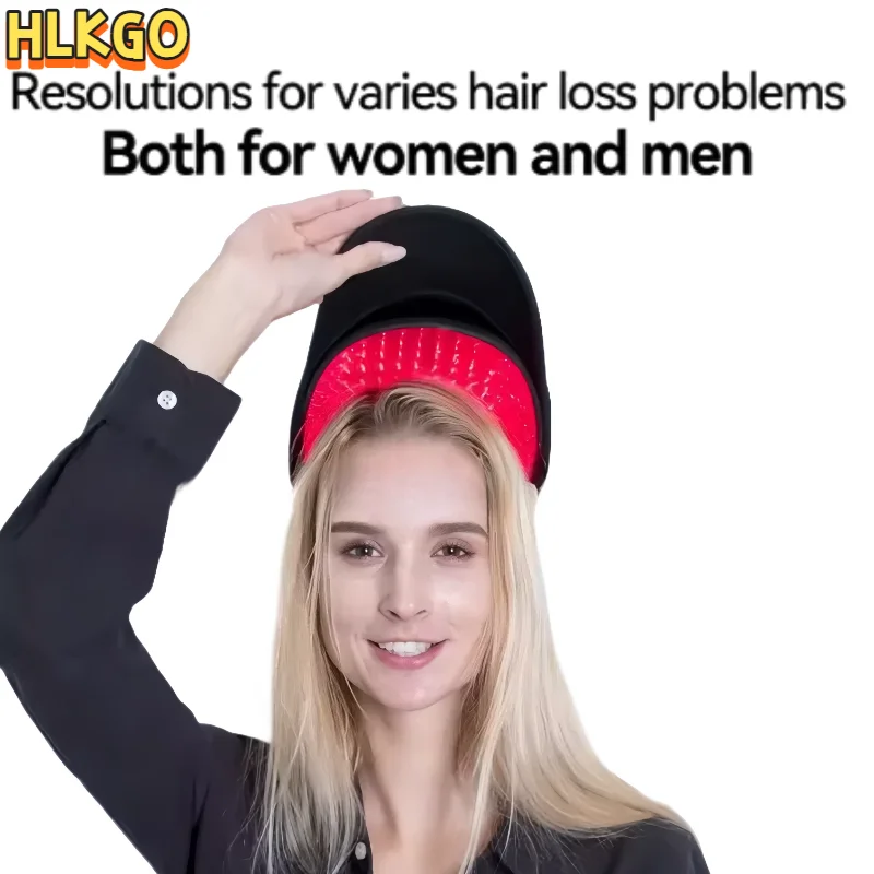 HLKGO Hair Growth Cap with 96 Laser Diodes Professional LLLT Therapy for Rapid Hair Growth, Oil Control & Scalp Health