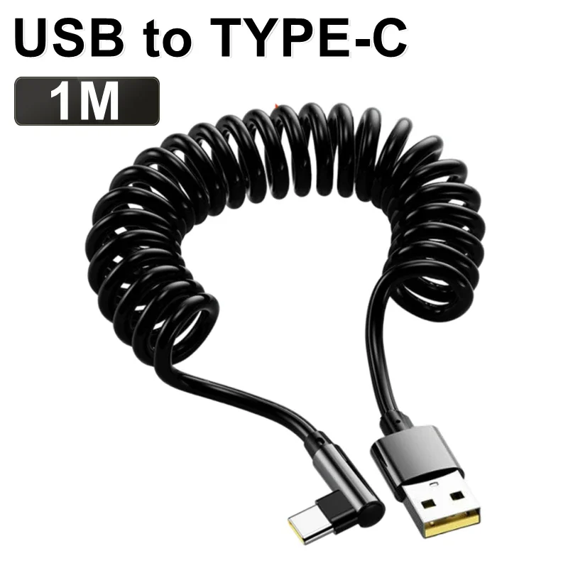 Ultra-Fast USB Type-C 120W Quick Charge Retractable Cable