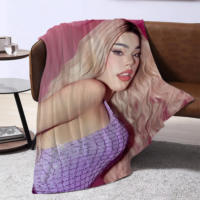 Pink Aura Album Kenia Os Singer Blanket Sofa Blankets for Bed Furry Winter Bedspread the Knee Warm Baby & Throws Bedspreads Home 3