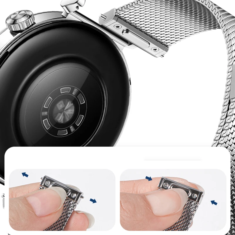 Milanese Stainless Steel Watch Strap Bracelet - 18/22mm
