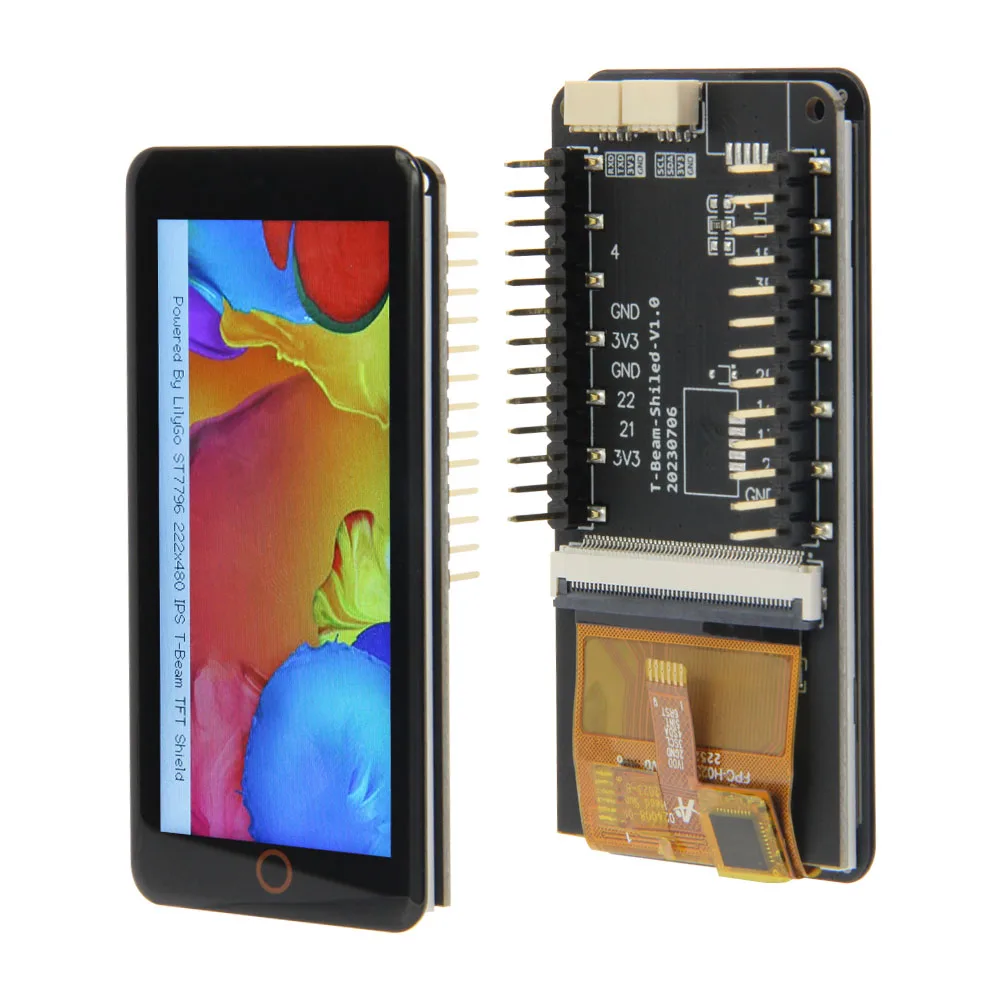 LILYGO® T-Beam-Shield Display 2.33-inch ST7796 Capacitive Touch IPS TFT LCD  Screen Expandable T-MPU9250 9-Axis Sensor Module - AliExpress
