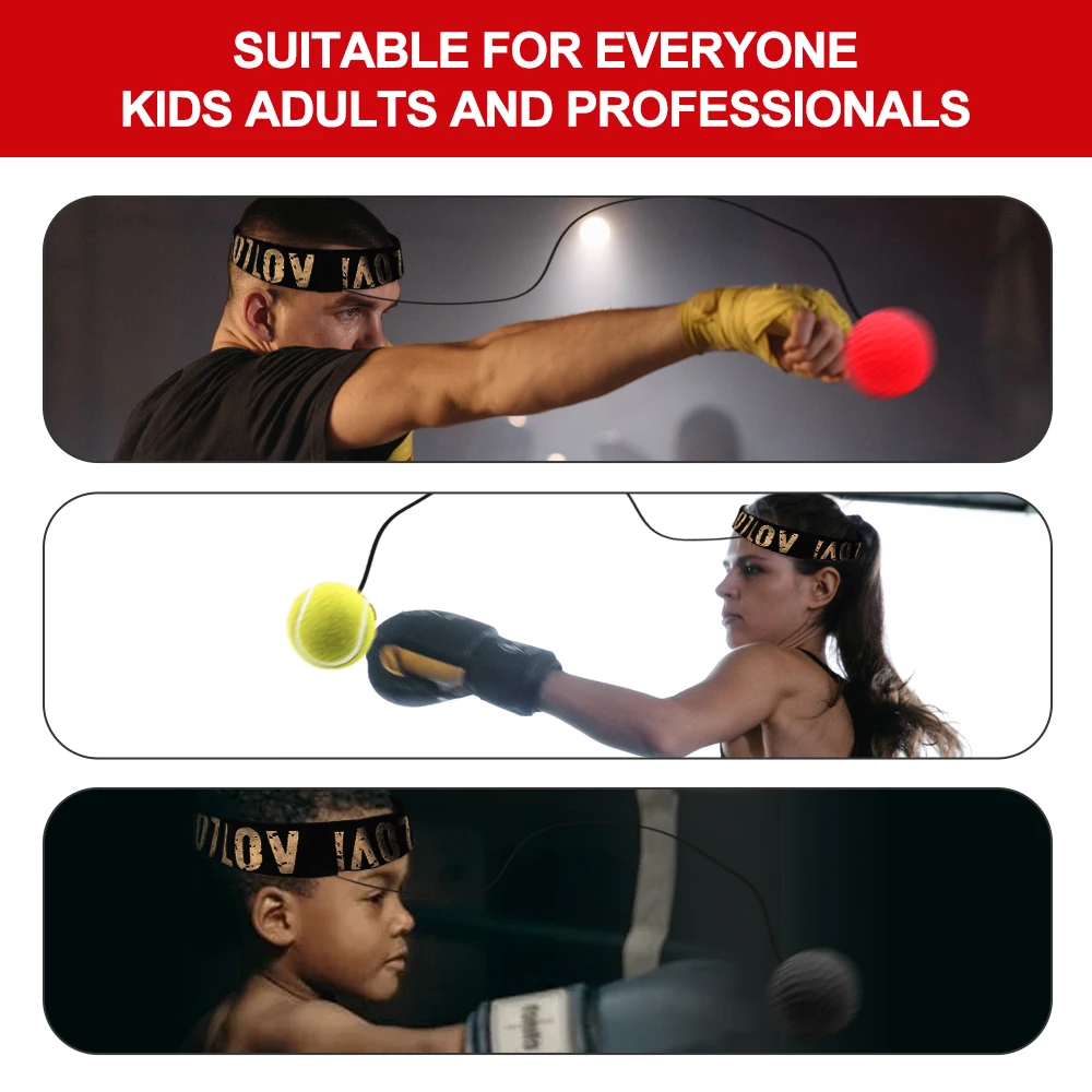 Boxing speed ball Head Band Sanda Boxing Fighting Speed Training Reaction Ball For Gym Muay Thai Exercise Fitness Equipment