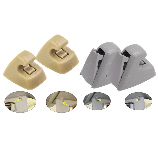 2Pcs Beige Oder Grau Sonnenblende Clip Kunststoff Für GM Für Chevrolet Für  Opel Für Chevrolet Cruze Sonic Funken 95994975 15824912 - AliExpress