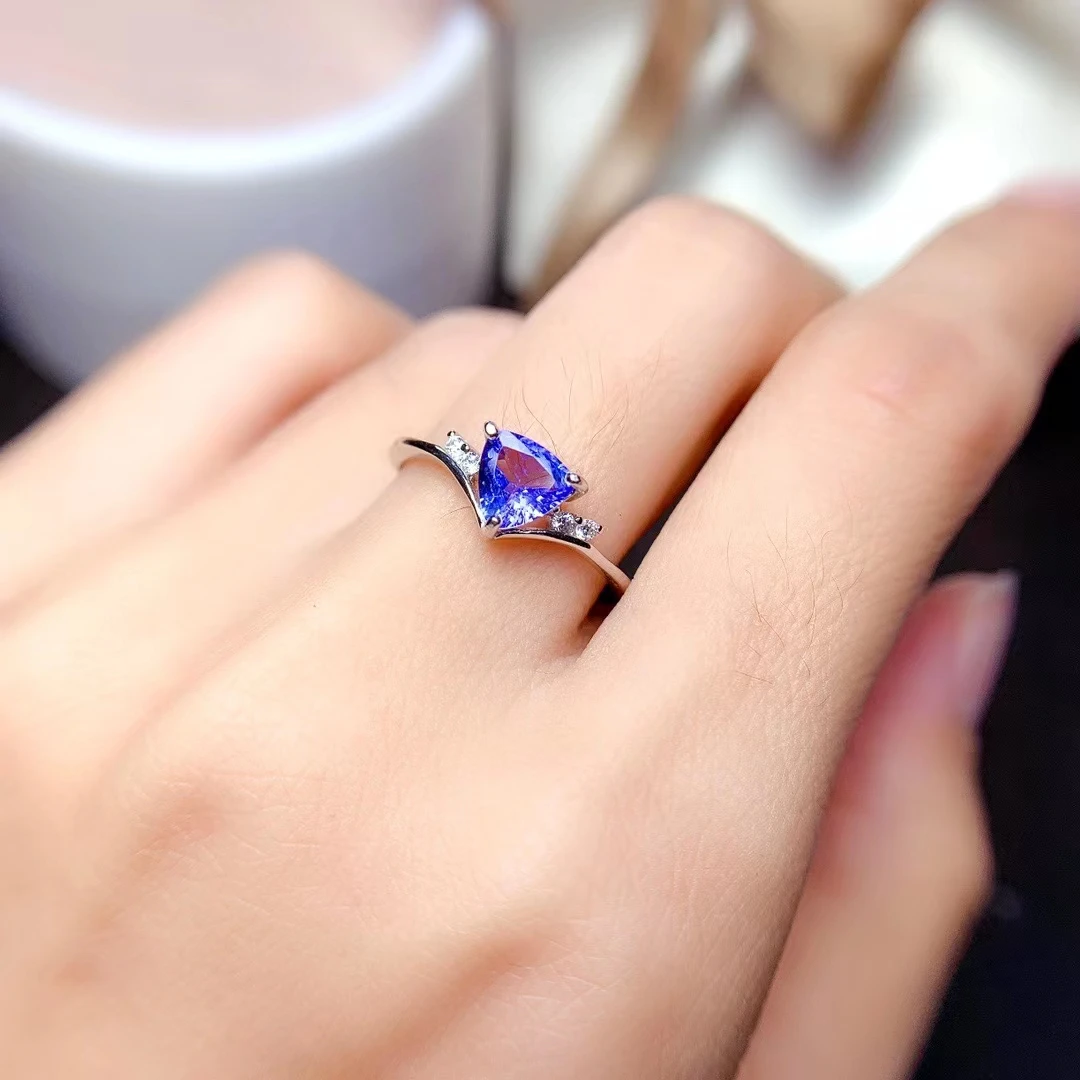 100-natural-tanzanite-ring-for-engagement-6mm-6mm-vvs-grade-tanzanite-silver-ring-925-silver-tanzanite-jewelry