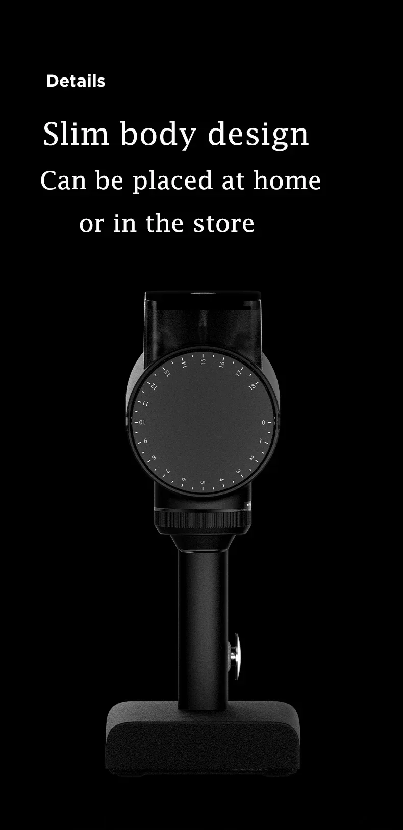 Description Picture 6 of item2024 Timemore 064S Electric Coffee Grinder 220V Fully Automatic Speed Adjustment Espresso Mill Household Coffee Grinding Machine