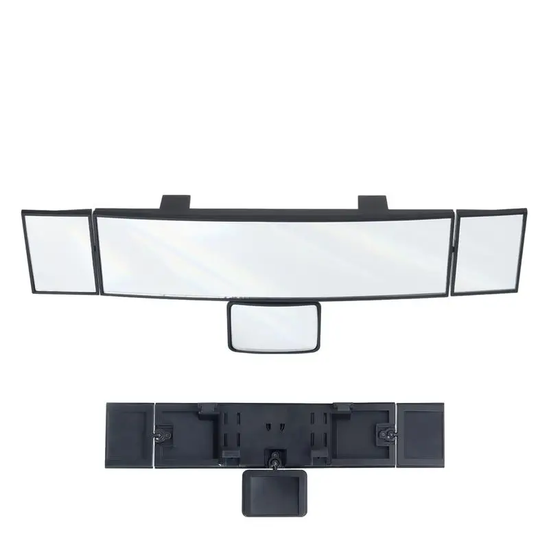 Car Mirror Interior Rearview Mirrors Panoramic Wide Angle Rearview Mirror Universal Interior Clip On Convex Rear View Mirror