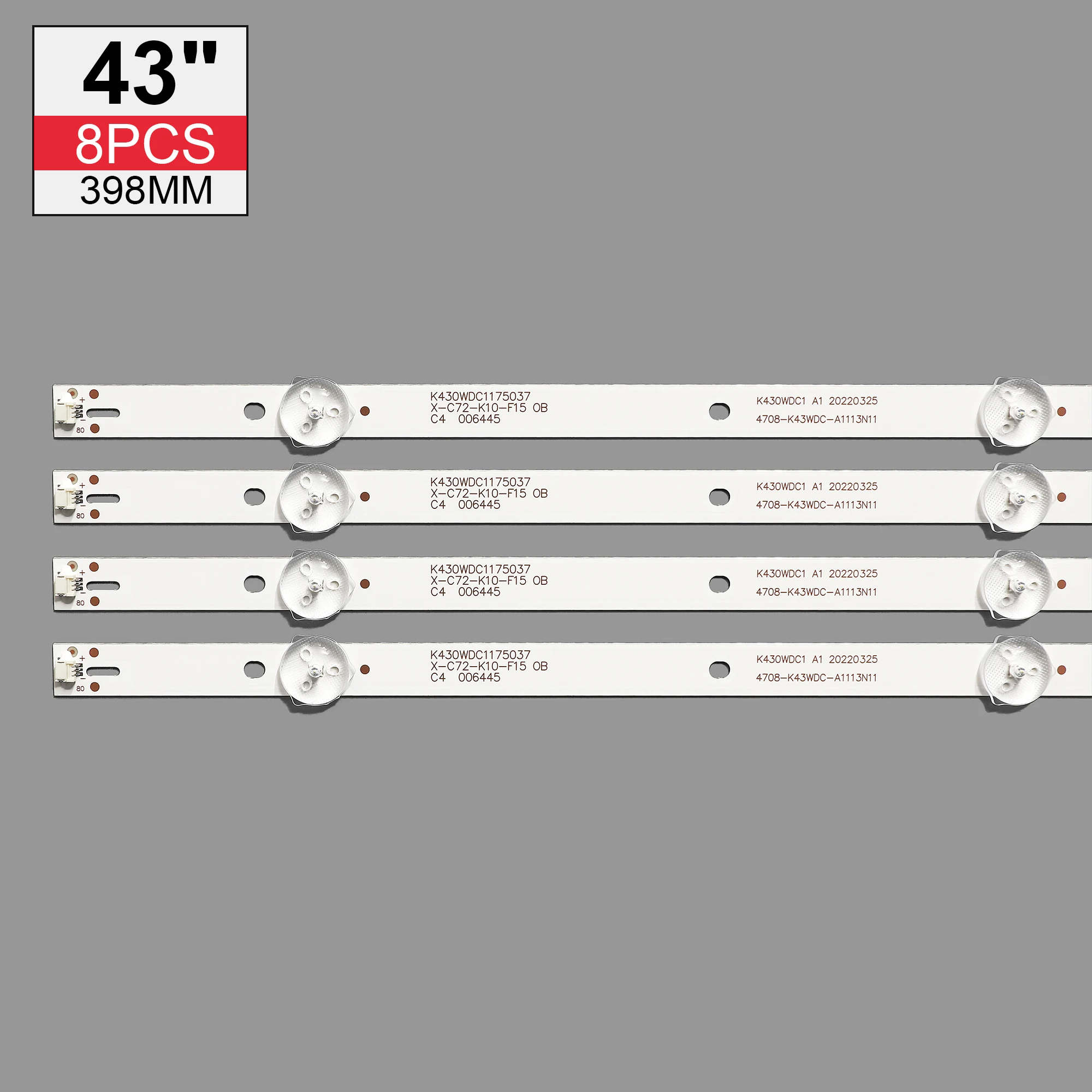 8PCS/Kit TV  ŰƮ AOC LE43M3570/60  LED Ʈ Ʈ LE43M3579 LED   4708-K43WDC-A1113N11  K430WDC1 A1