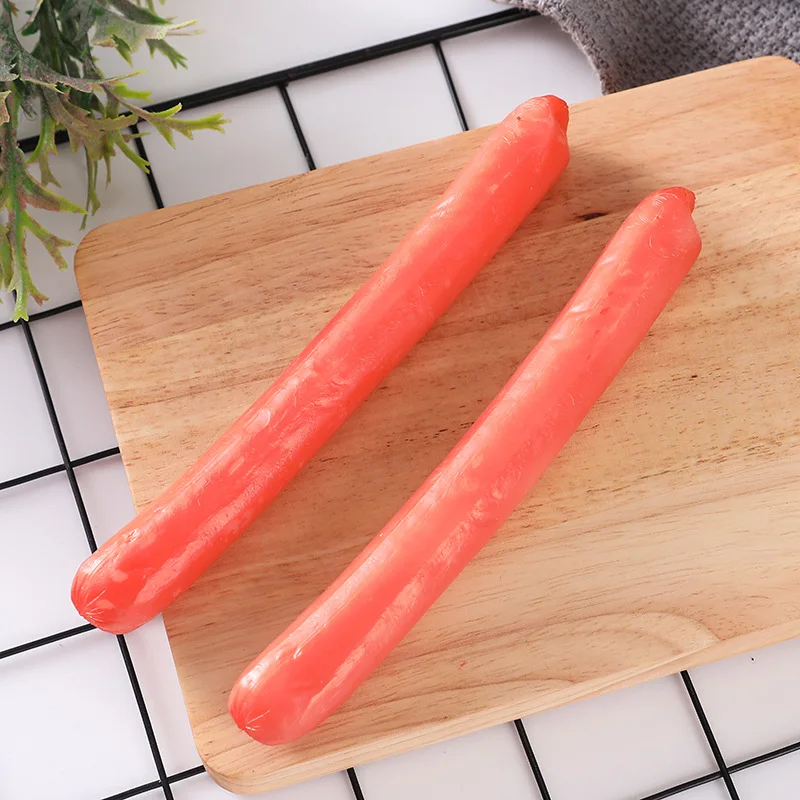 Simulation Hot Dog gegrillte Wurst Modell gefälschte Lebensmittel Barbecue Restaurant Fenster Dekor Fotografie Requisiten 4 teil/los – Detail 3