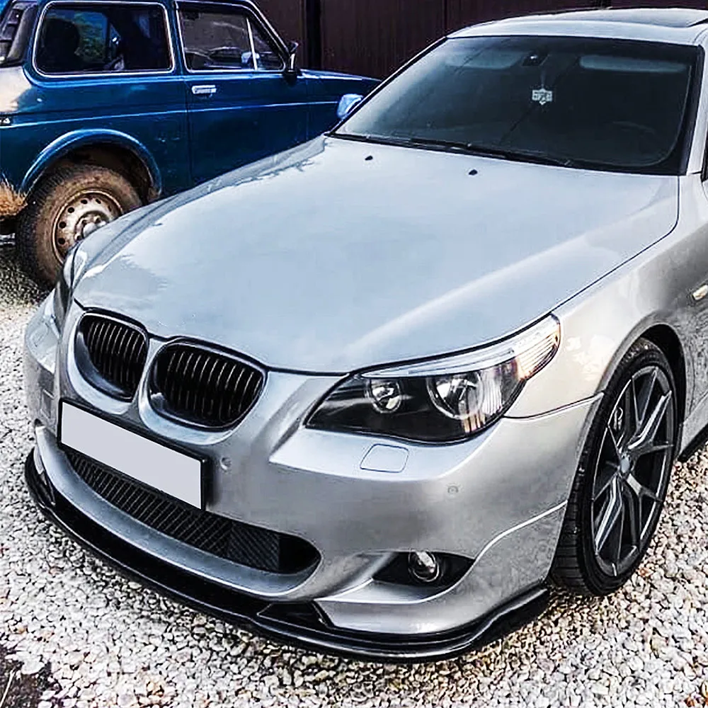 For 2005-2010 BMW 5 Series E60 E61 525i 530i 540i 550i M Sport Car Front Bumper Splitter Lip Chin Spoiler Diffuser Accessories