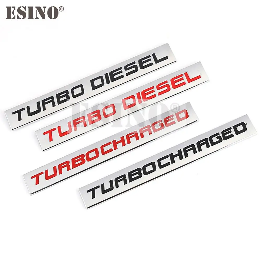 Premium 3D Metal Turbocharged Car Emblem Sticker Badge