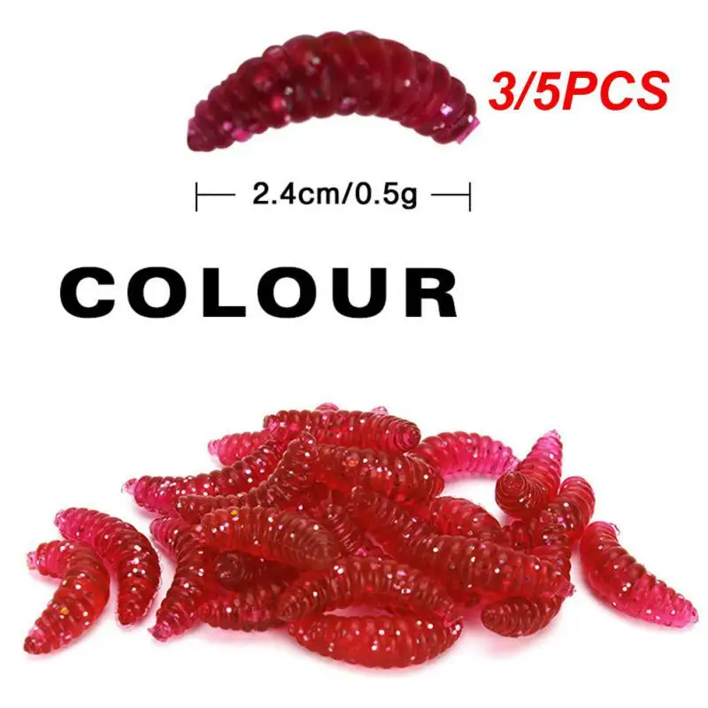 

3/5 шт., мягкие рыболовные приманки, 2,4 см