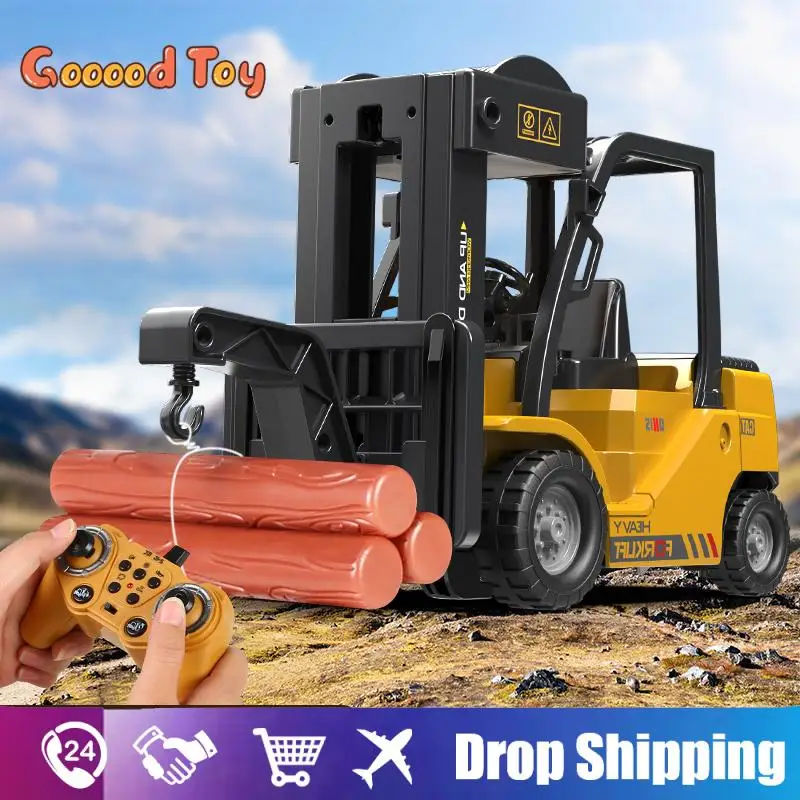 

Rc Car Forklift Crane Cars Trucks Tractor Radio Controlled Truck Electric Spray Acousto-Optic Engineering Vehicles Toys for Boys