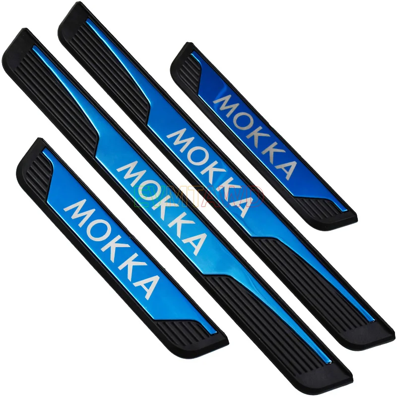 Pack Of 4 Car Door Sill Protector For Op-EL Vauxhall Mokka X - View #9