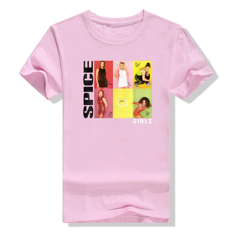 

Spice Girls Signitures T-Shirt Aesthetic Clothes Short Sleeve Graphic Tee Tops Women's and Men's Fashion Apparel Novelty Gifts