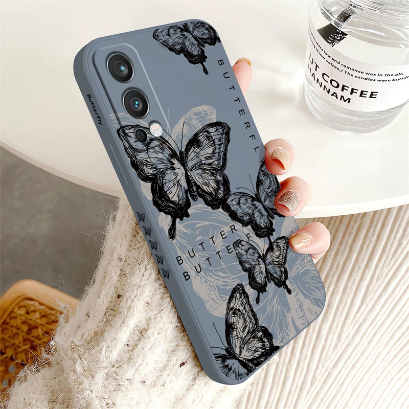 Butterfly Pattern Soft Silicone Shockproof Phone Case