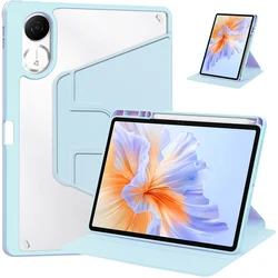 Universal 360° Rotating Tablet Case with Pen Holder and Horizontal/Vertical Stand Adjustment for Redmi Pad 2 (Sky blue)