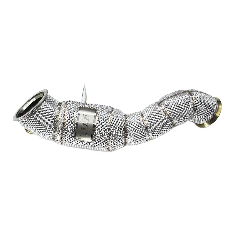 Section High flow Pipes branch downpipe Exhaust Pipe with for E200 E300 W213 2.0T