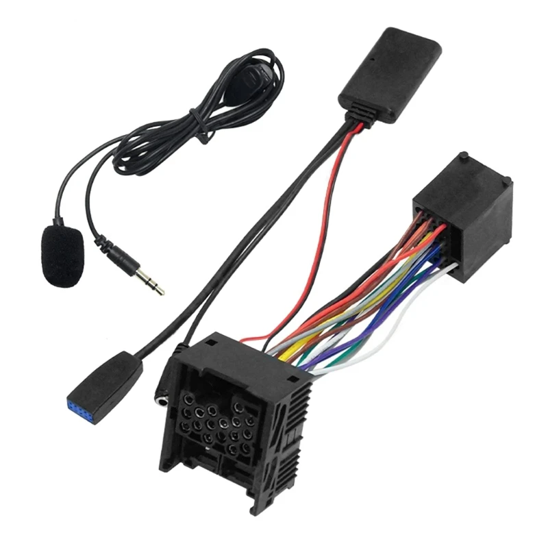 

Auto Entertainment Bluetooth-compatible Microphone Receiver 3.5mm 10Pin Car AUX Adapter for E46