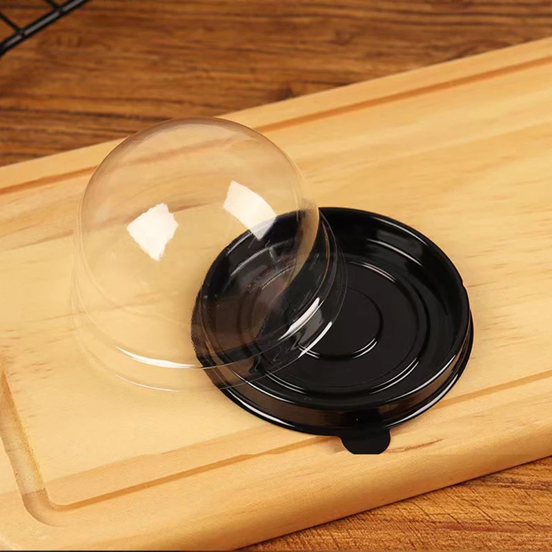 10 Stück transparente Mini-Desserts Boxen Behälter Muffin Kuchen Verpackungs boxen mit Kuppel Hochzeit Geburtstags feier Geschenk Dekor Lieferungen – Detail 4