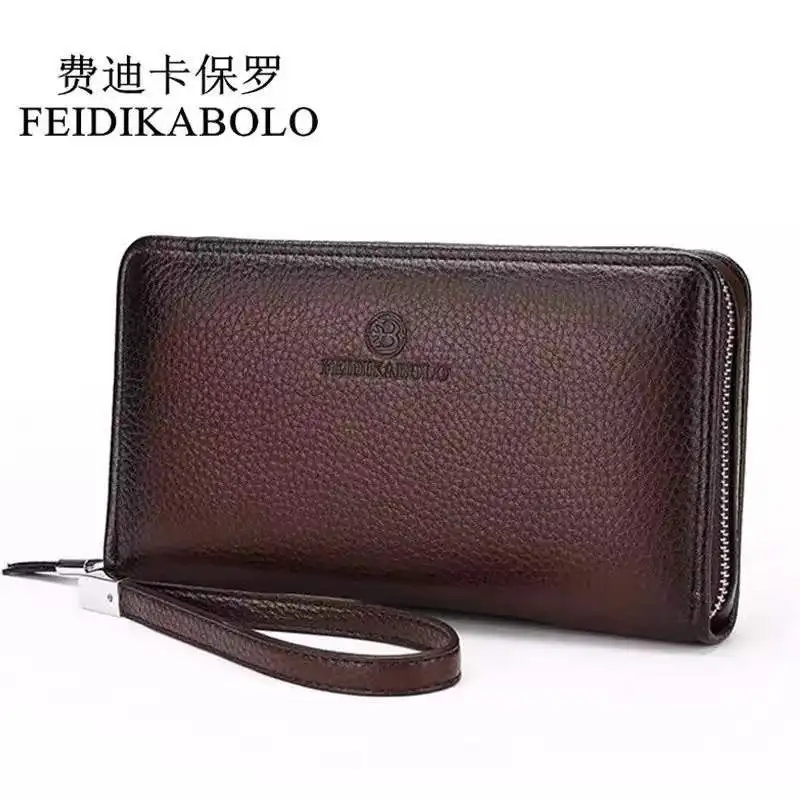 

Luxury Brand Men Clutches Bags Wristlets Bags High Quality Long Wallets for Man Purse Business Male Clutch Bags Envelope Bag