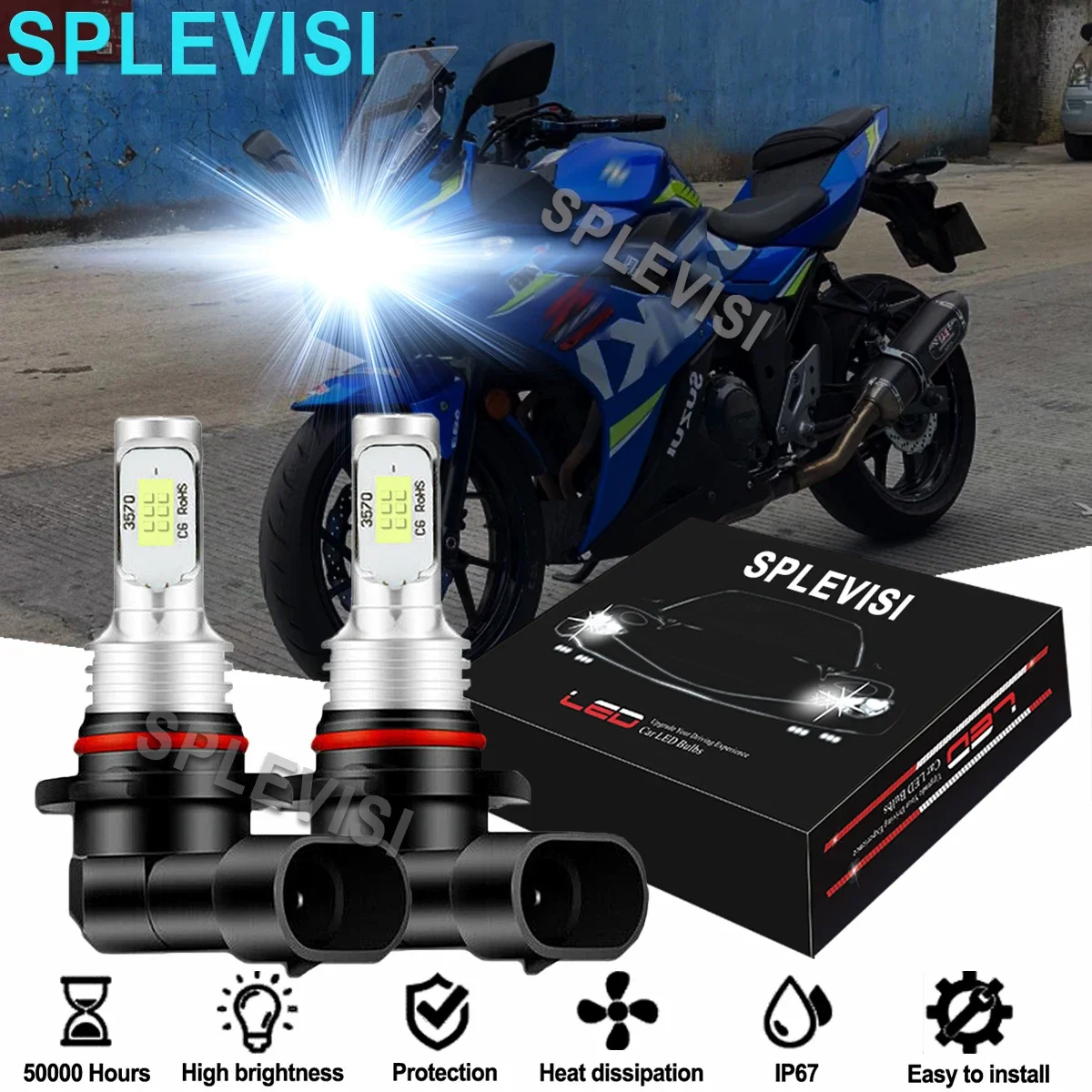 2023 GSXR 600 750 LOW HIGH BEAM LED HEADLIGHT BULB – GSXR LED