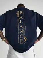 T-shirt col rond pour hommes, respirant et confortable, à la mode, avec grandes lettres imprimées, haut décontracté urbain pour l'extérieur, été 2