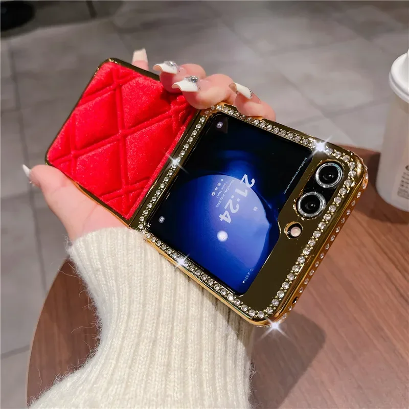 Electroplated Vintage Velvet Anti-Drop PU Leather Protective Cover