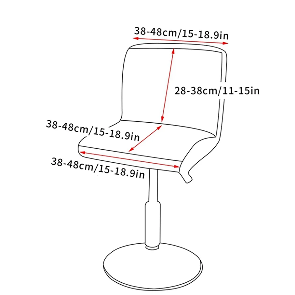 Super Velvet Short Back Chair Cover Stretch Bar Stool Chair Cover for Dining Room Hotel Banquet Club Home Decor Chair Slipcovers 4