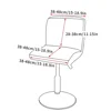 Super Velvet Short Back Chair Cover Stretch Bar Stool Chair Cover for Dining Room Hotel Banquet Club Home Decor Chair Slipcovers 4