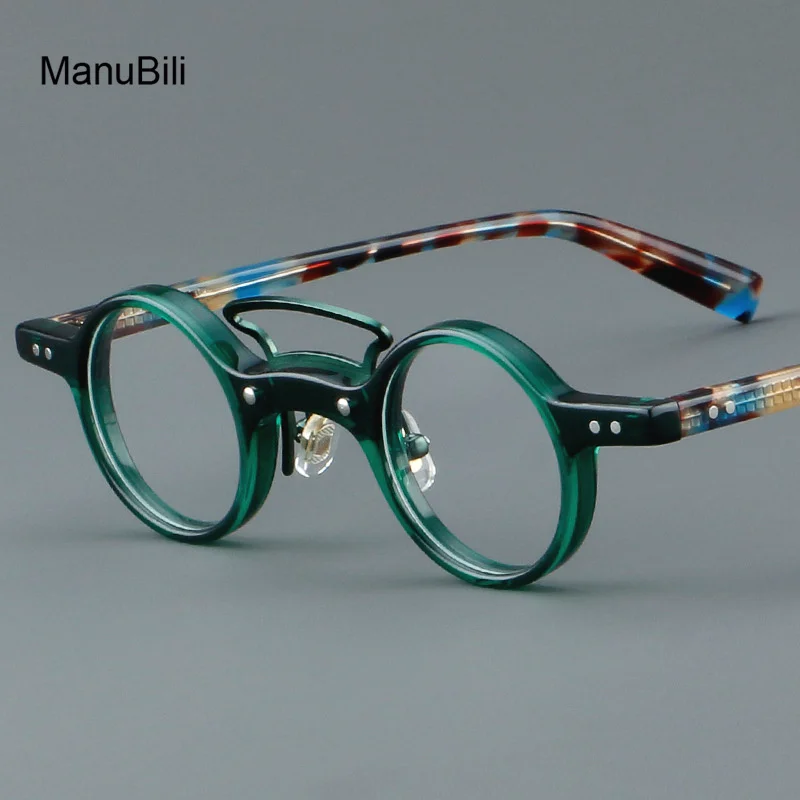 High Quality Creative Eyeglasses Japanese Round Woman Reading Handmade