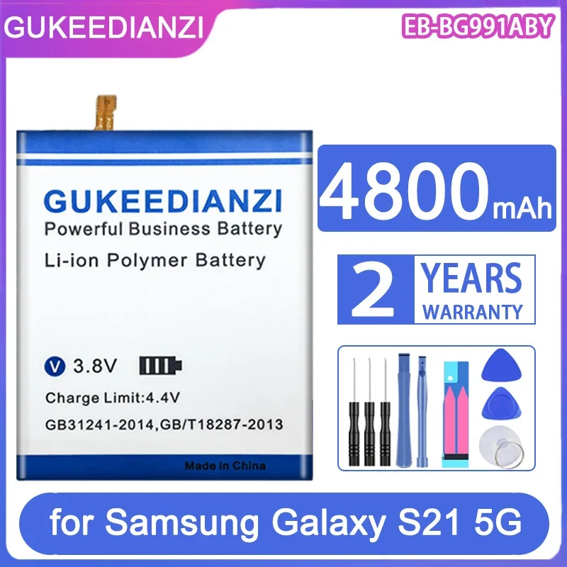 

GUKEEDIANZI Replacement Battery 4800mAh/5800mAh For Samsung Galaxy S21 Ultra/Plus/5G SM-G991B/DS G991U S21Ultra S21Plus S21+