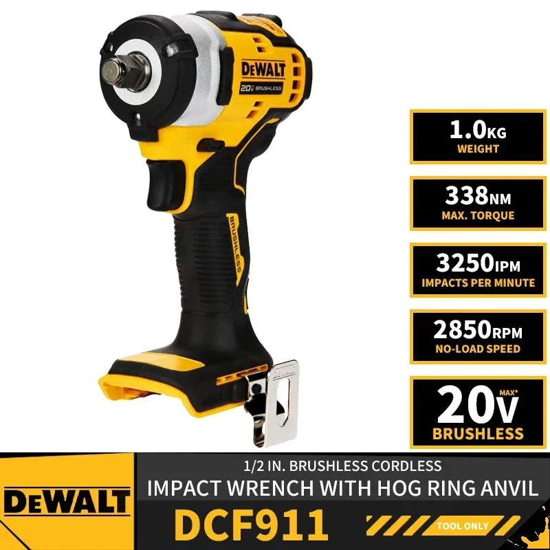DEWALTDCF91112inBrushlessCordlessImpactWrenchwithHogRing