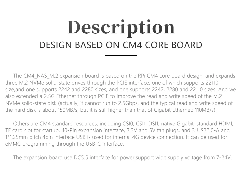 Suporte M.2, 22110, 2280, 242,2, 5Gbps, ethernet