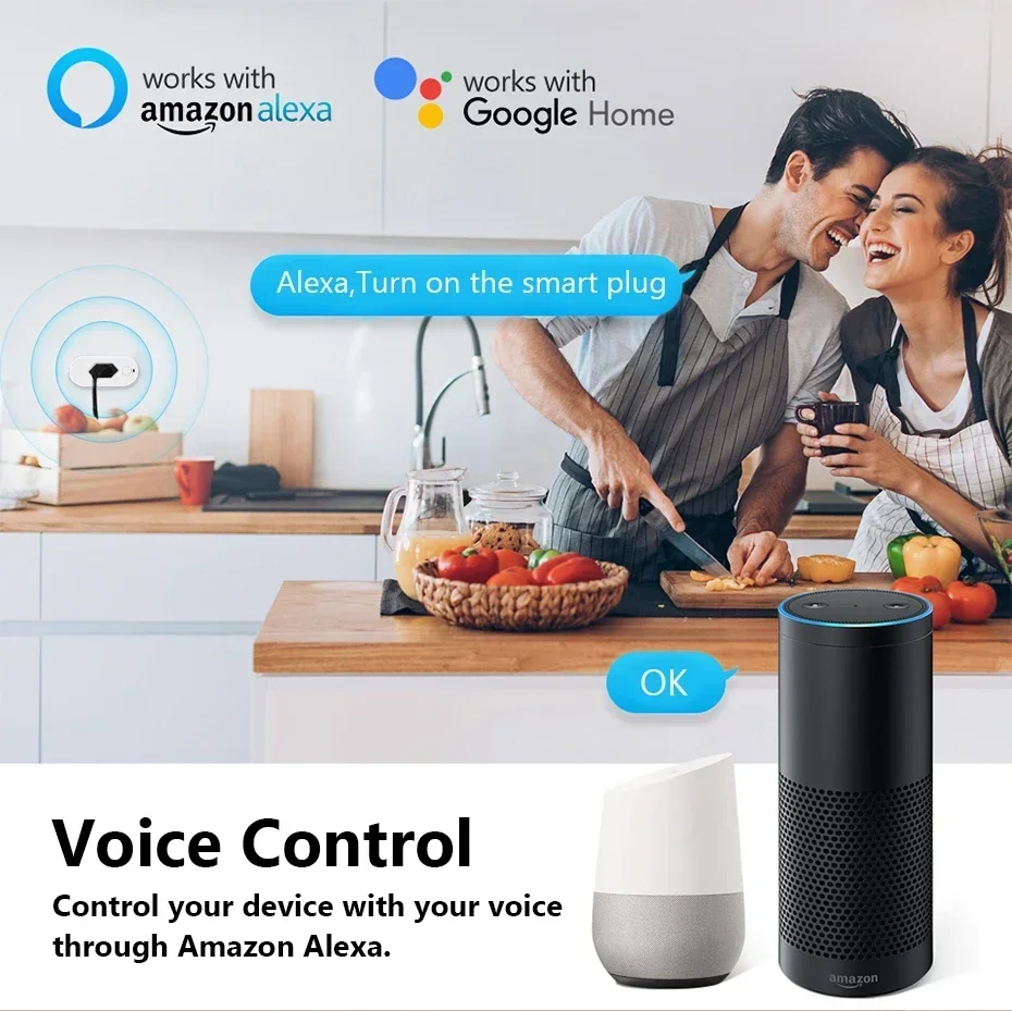 مقبس توصيل ذكي واي فاي قياسي 20 أمبير من تويا البر...