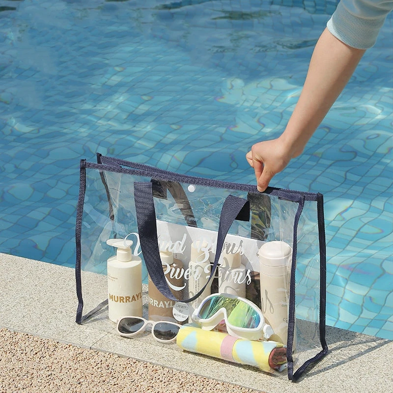

Swimsuit storage package all-in waterproof transparent high-capacity beach separation swiming receive bag shopping bag