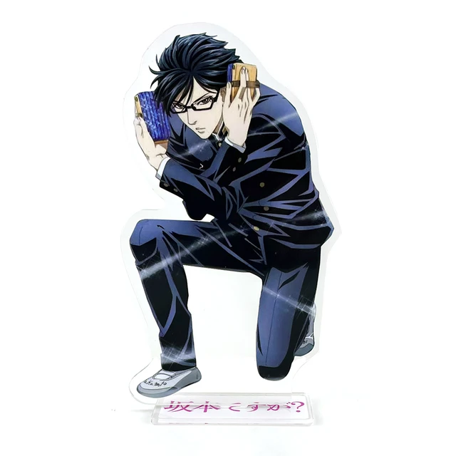 Sakamoto Desu ga Sakamoto acrylic stand figure model plate holder