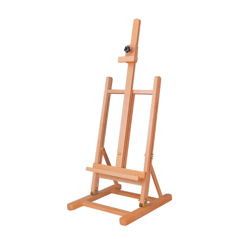 Beech Wine Solid Wood Desktop Oil painting Sketch Easel for Children Adult Table Display Folding Easels