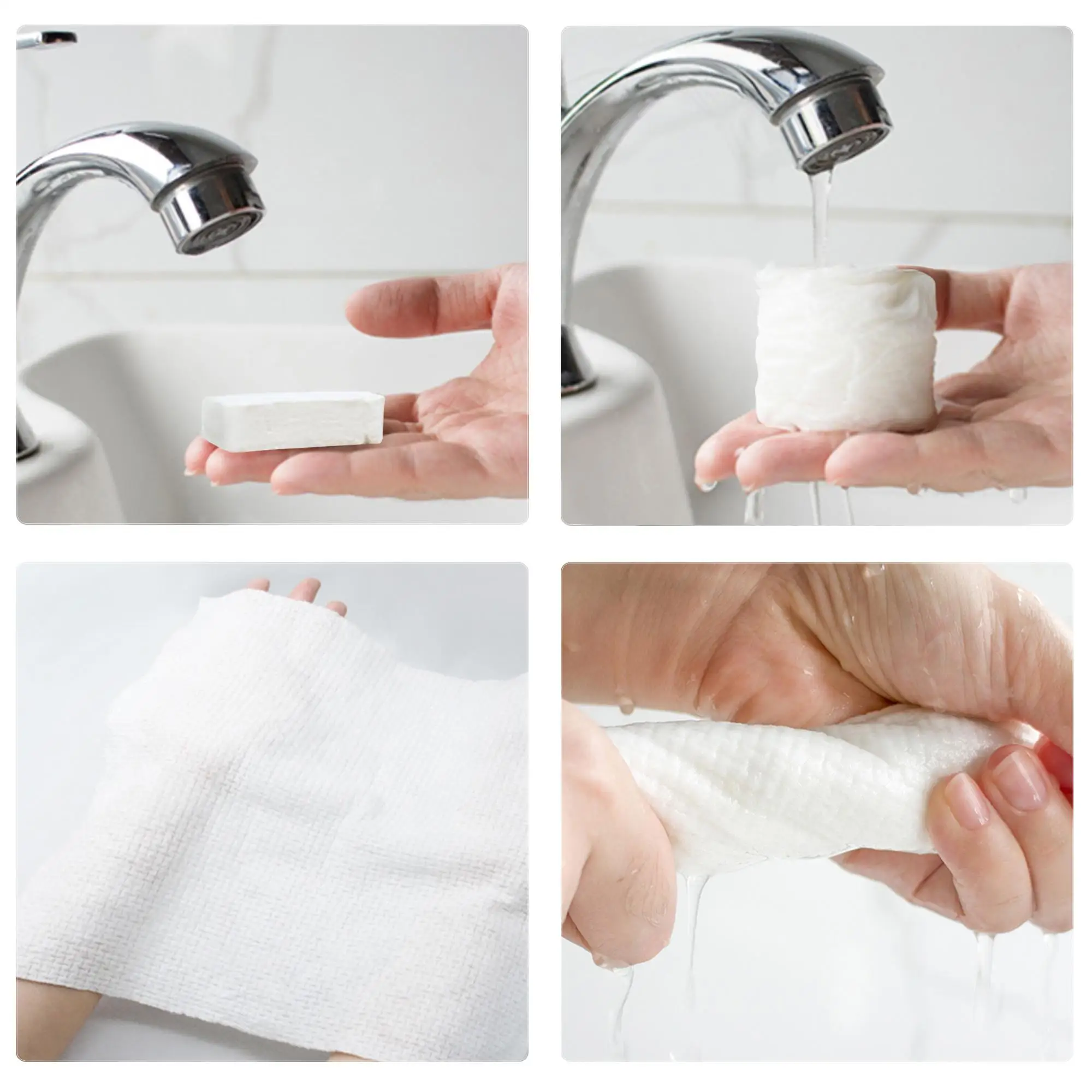 Travel Disposable Compression Towel Large Cleansing Bath Towel Makeup Remover Portable Hotel Candy Pack Non-woven Face Towel 6