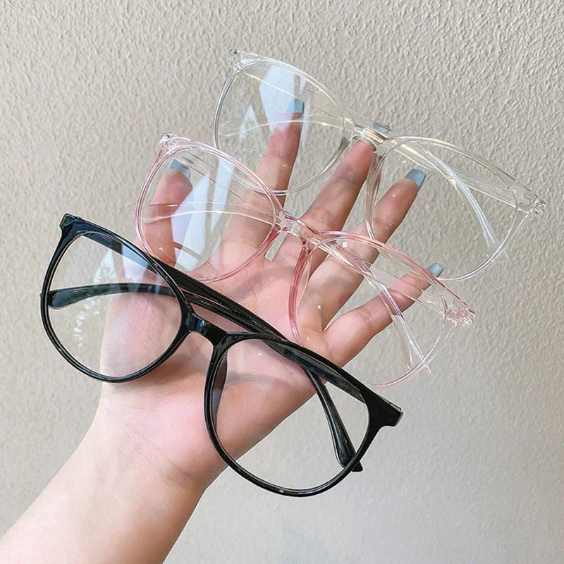Round Myopia Glasses for Women Men Luxury Trend Anti Blue Light Minus Eyeglasses Finished Optical Spectacle Short Sight Eyewear - 2