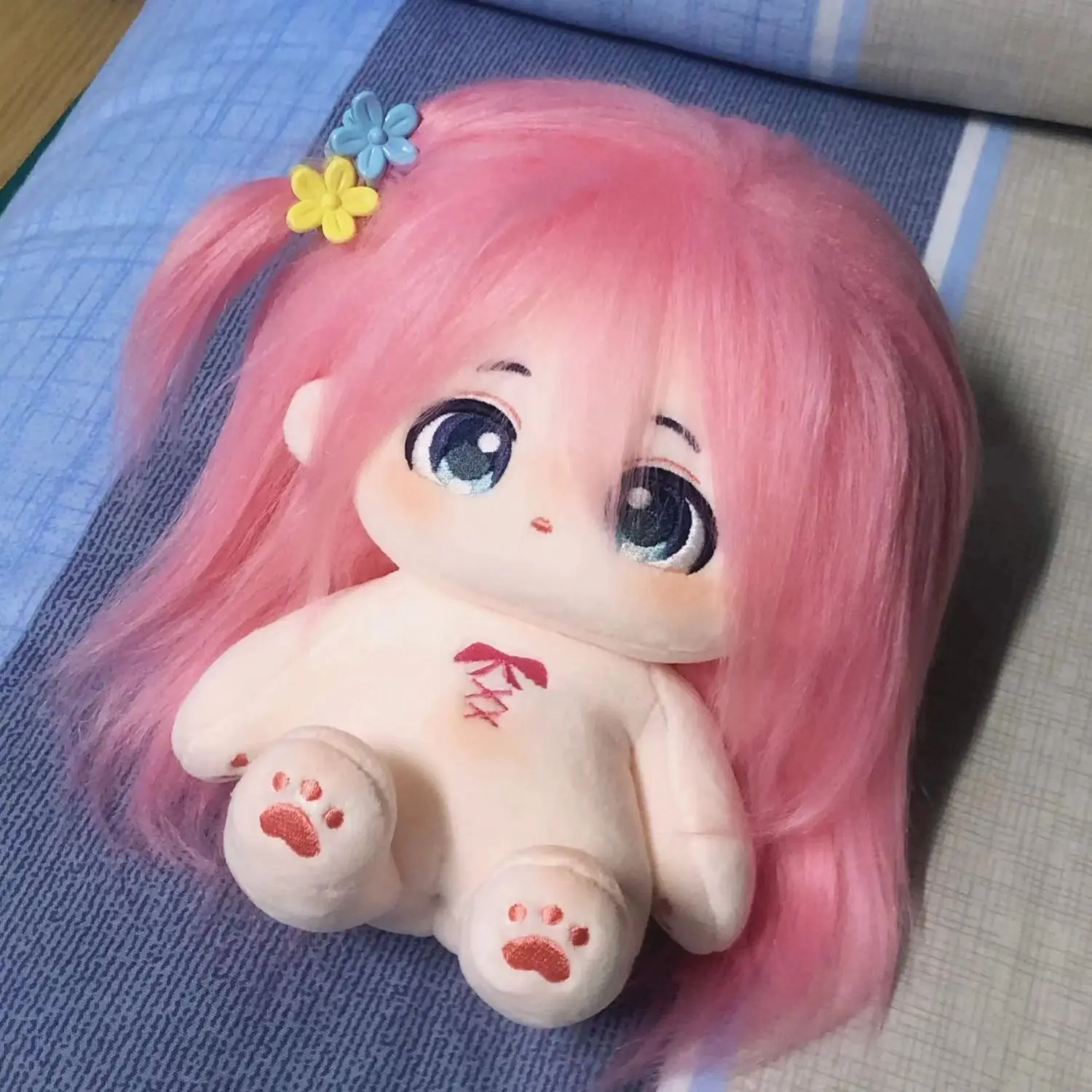 

Anime Bocchi The Rock! Gotō Hitori 20cm Sweet Girl Plush Stuffed Doll Body Cotton Plushie Dress Up Cosplay Birthday Xmas Gift