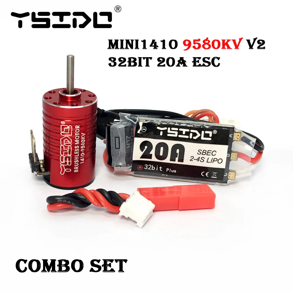 YSIDO Mini 1410 V2 2580KV 3580KV 5580KV 9580KV 1525 Bürstenlosen Motor 20A ESC für Kyosho Mr03 Pro Atomic DRZ 1/24 1/28 RC Auto – Detail 11
