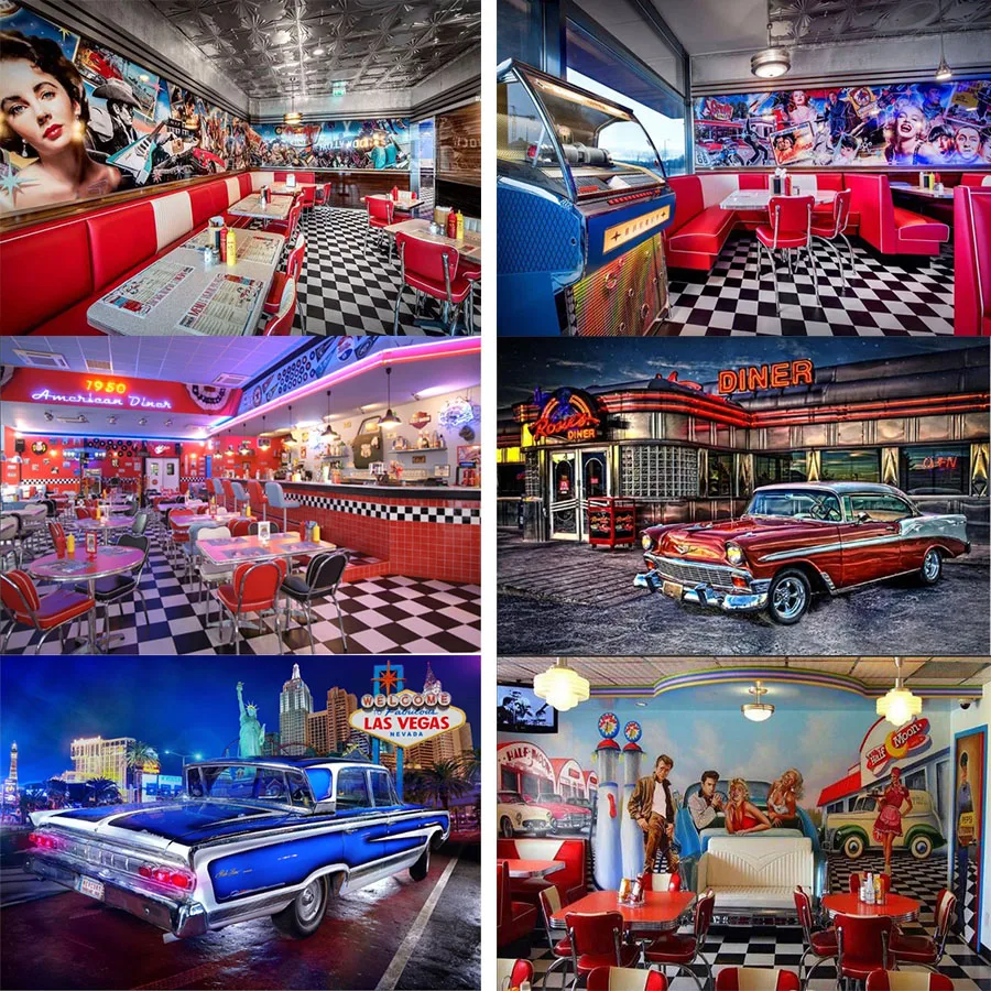 Diamond Diner Photo: The Ultimate 50s Retro Diamond Painting for Your Wall