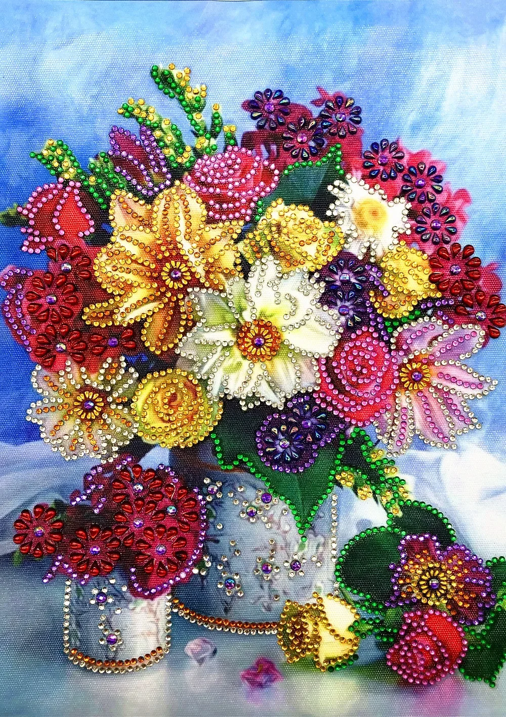 Colorful Flower Special Shaped 5D DIY Diamond Painting Embroidery Rhinestone Partial Drill Cross Stitch Kits Crystal Home Decor diamond painting