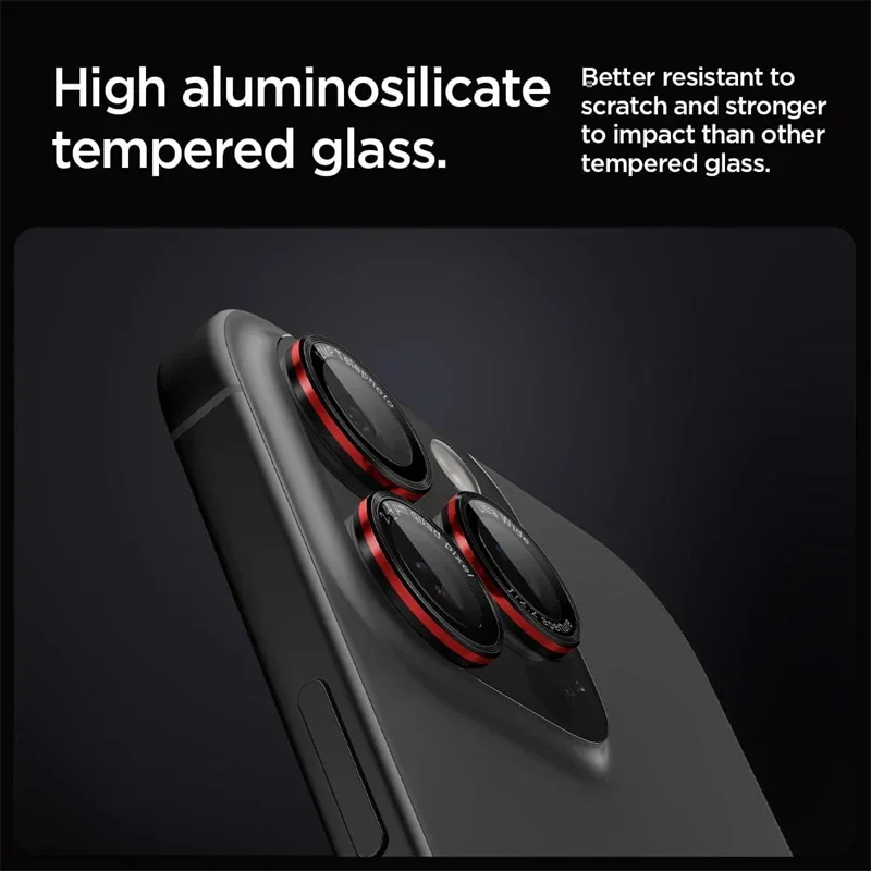 AR+AF Metal Ring Lens Protector for IPhone 17 Pro Max Air 16e 16 15 14 Plus 13 Mini Pro Max 9H HD Glass Anti-scratch Camera Case
