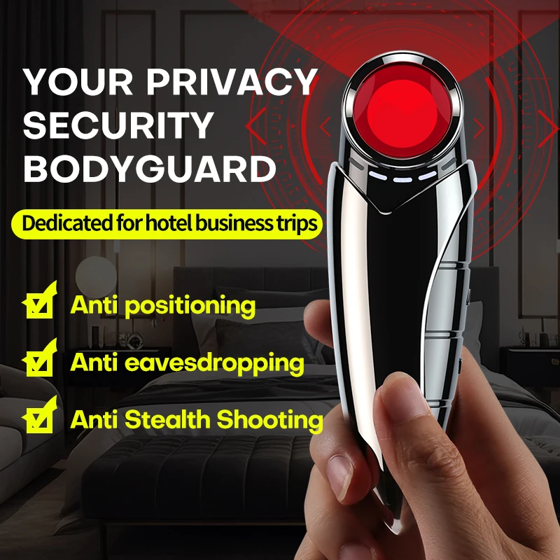 

Mini Infrared Anti Wiretapping Detector Wireless Signal Radio Anti-theft Listening Anti-snooping Surveillance Camera GPS Tracker