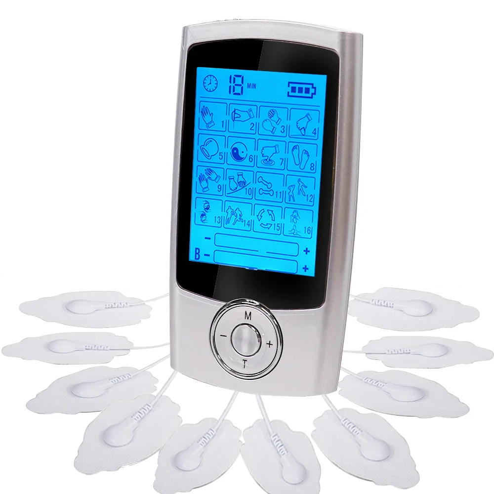

16 Modes Muscle Stimulator EMS TENS Pulse Digital Physiotherapy Device Massager Electrostimulator Pain Relief Health Care