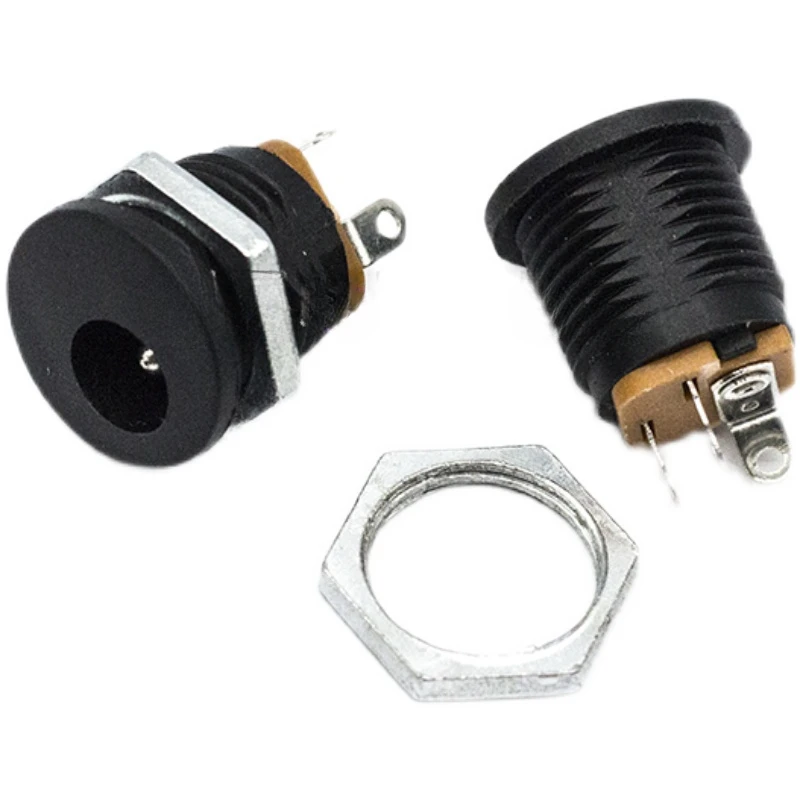 

Lot DC Power Jack Socket DC-022 5.5 x 2.1/5.5*2.5 mm with Screw Nut