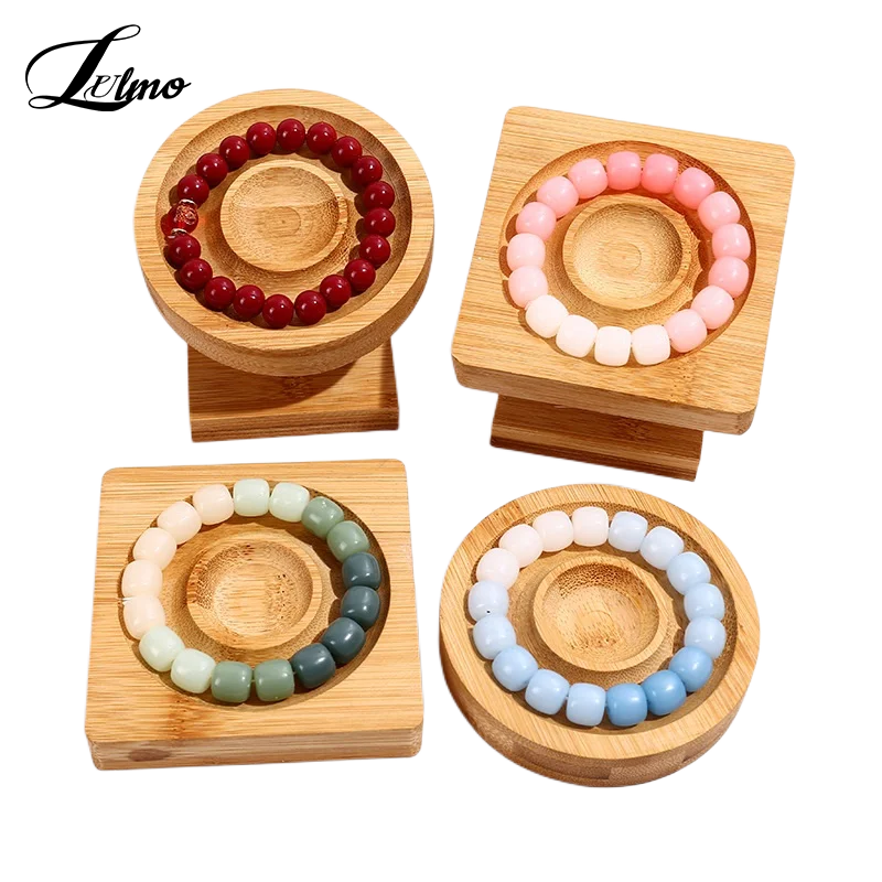 

Деревянная тарелка для браслетов «сделай сам», поднос для бисероплетения, дизайнерские инструменты для измерения ювелирных изделий, поделки, подарки, органайзер, отсек, Бамбуковая натуральная доска