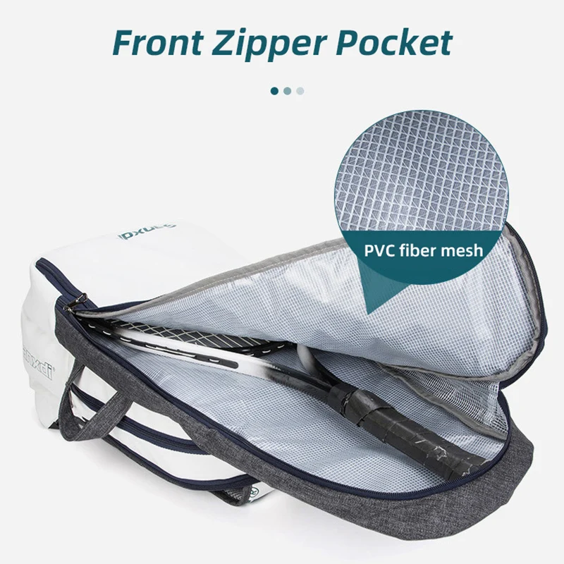 Tennis Paddle Backpack Squash Badminton Rackets Bag Tennis Padel Squash Racquet Carrying Handbag Large Capacity Raquete Bags