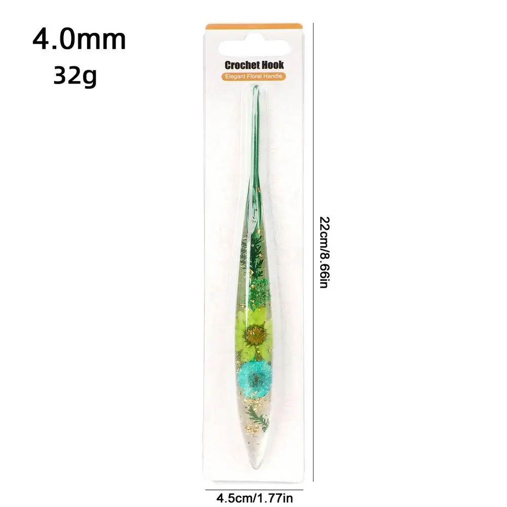 1pcs New Drip Glue Crochet Hook 2.0-6.0mm Aluminum Crochet Needles Ergonomic Knitting Crochet Set DIY Yarns Weave Needles